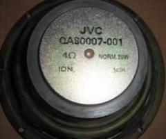 2 JVC 17cm Ghetto Blaster Speakers 4 ohm 20w as shown