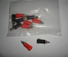 10 x 4mm Banana Plug Sockets for Test Equipment. 5 Red 5 Black