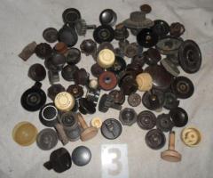 Quantity of Vintage Radio Knobs as shown.